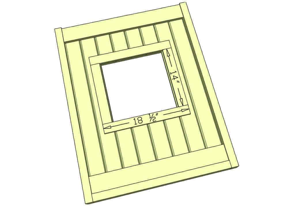 boards around windows