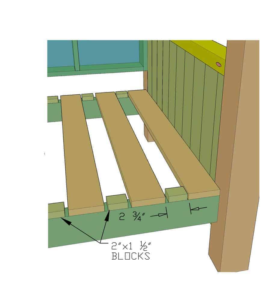 install mattress supports for bunk bed
