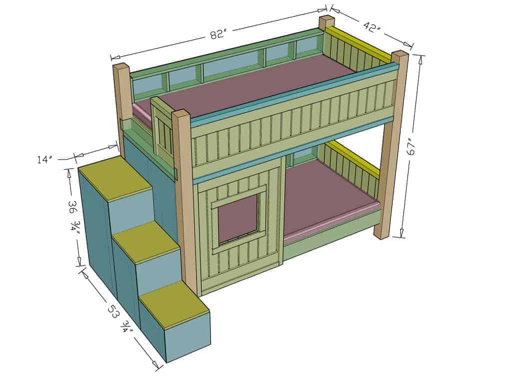 DIY Bunk Bed Dimensions