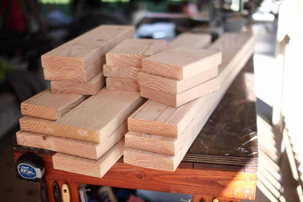 boards for DIY Shoe Rack Bench