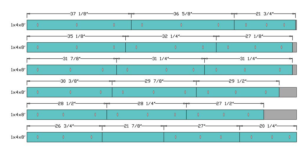 DIY wall decor with shelf cut list