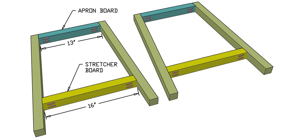 attaching legs to bar stool