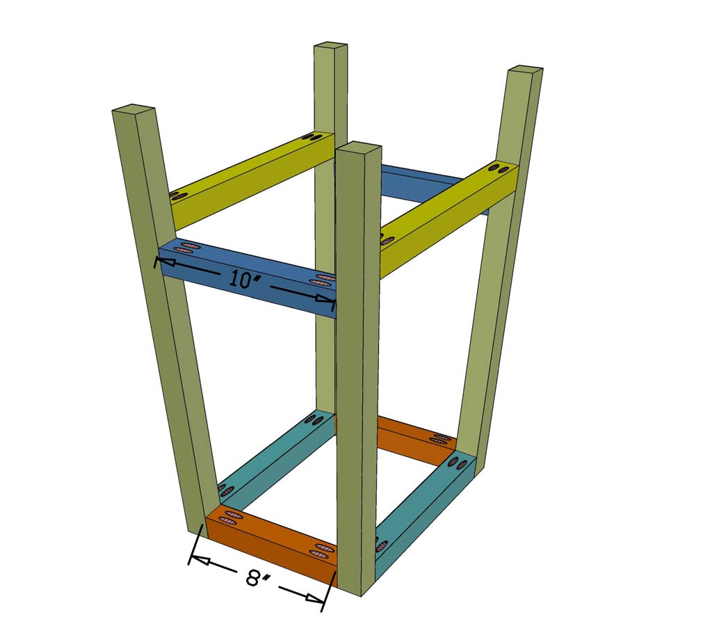 attaching legs sets for bar stool