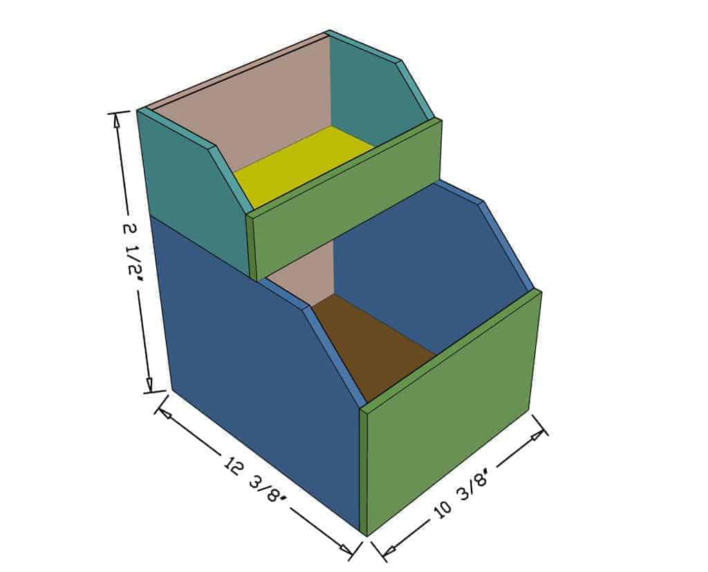 DIY Storage for Toys dimensions