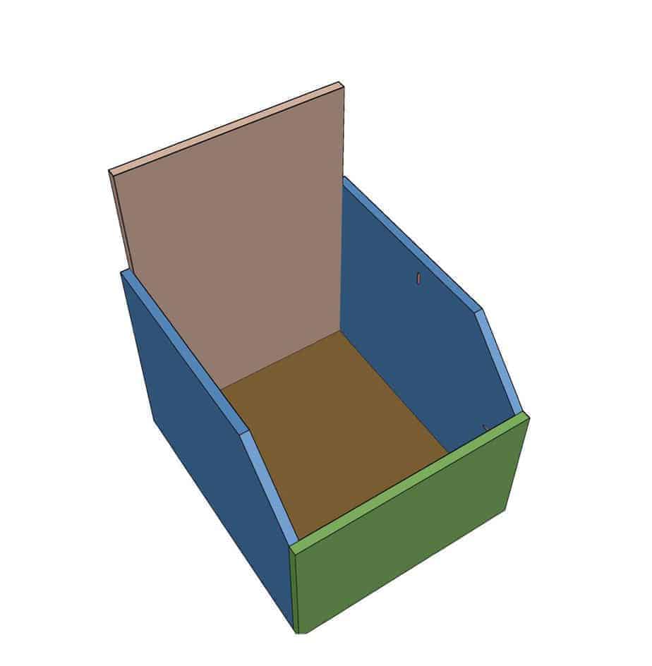 bottom section of DIY Storage for Toys
