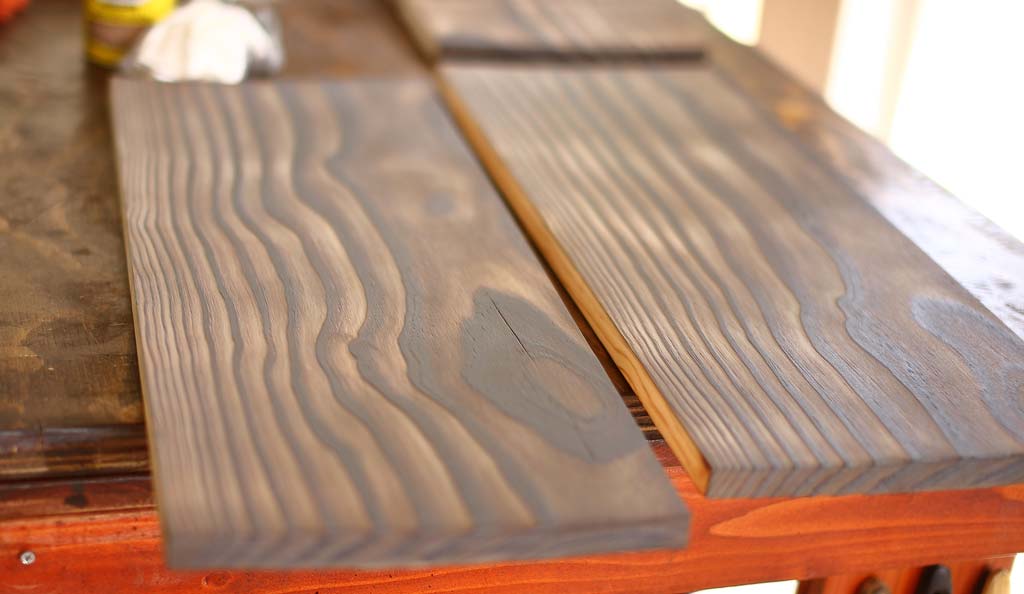 shelf boards of the DIY Kign Size Headboard