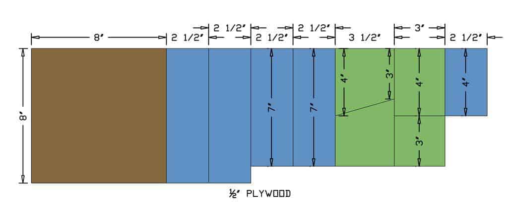 DIY Pencil Box for Kids cut list