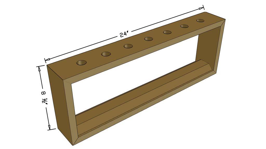 DIY Wooden Table Centerpiece dimensions