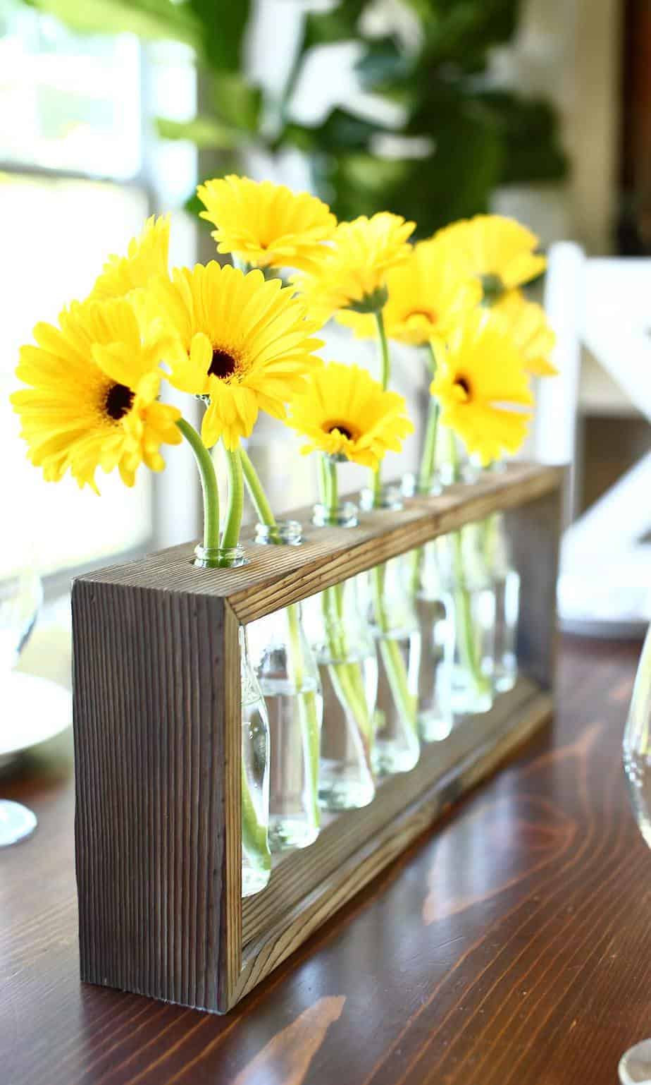 DIY Wooden Table Centerpiece
