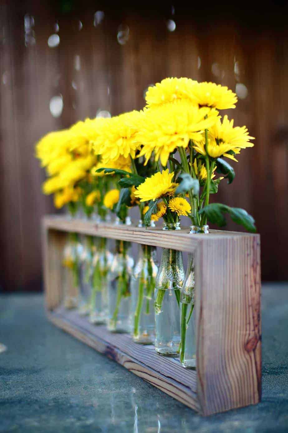 DIY Wooden Table Centerpiece