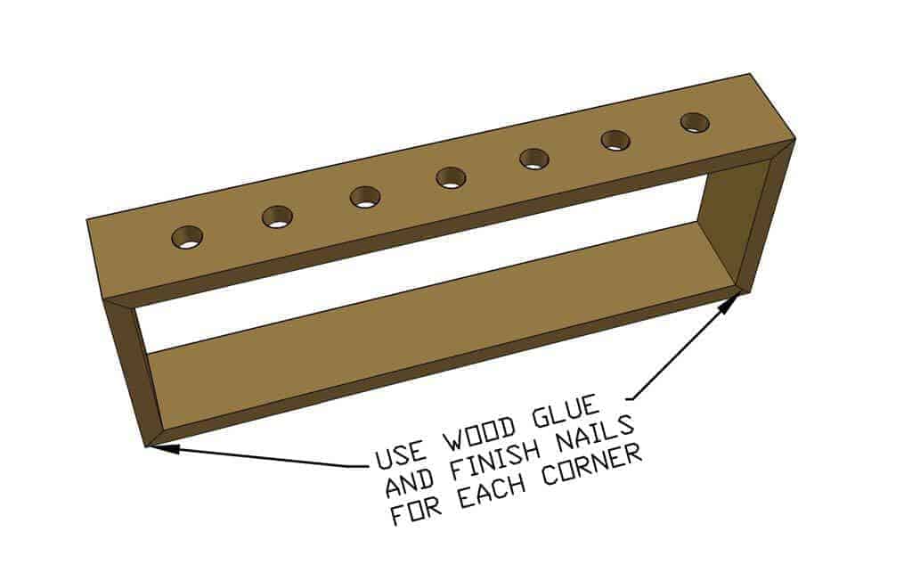 frame for the DIY Wooden Table Centerpiece