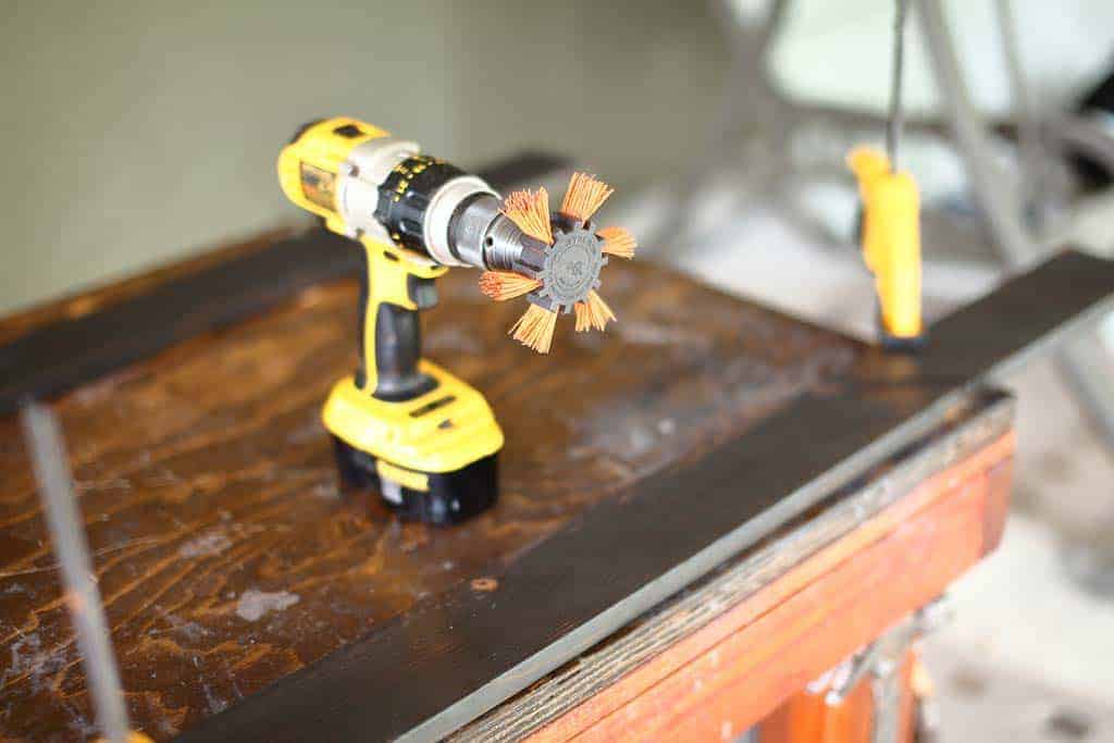 Nyalox Flap Brush for DIY Wooden Table Centerpiece