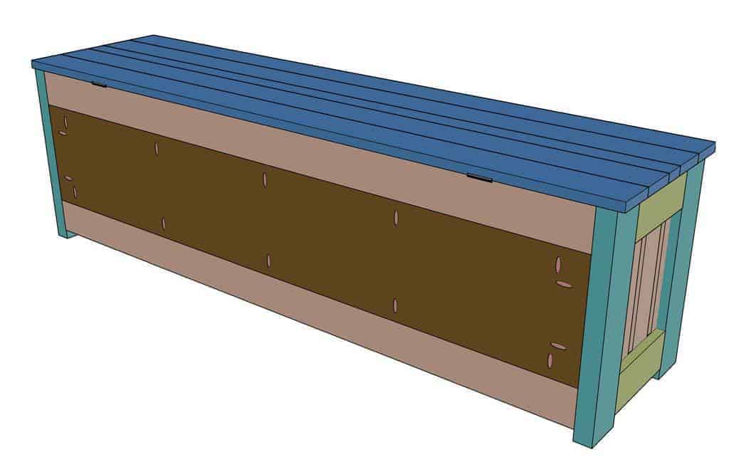 DIY Corner Storage Bench