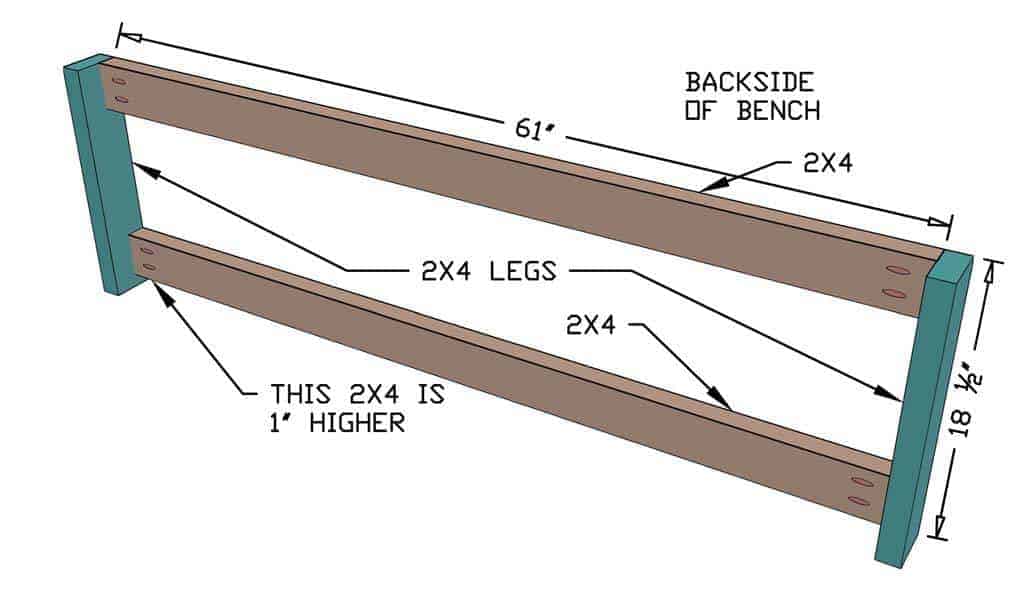 assemble the back of the frame