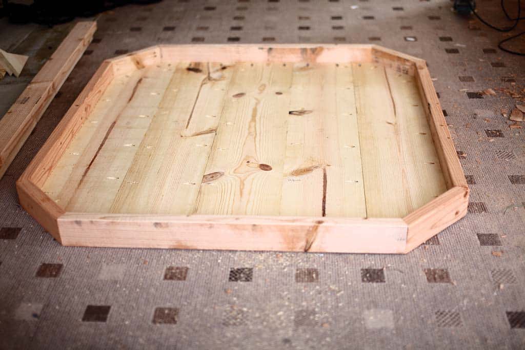 assembling DIY Dining Table top