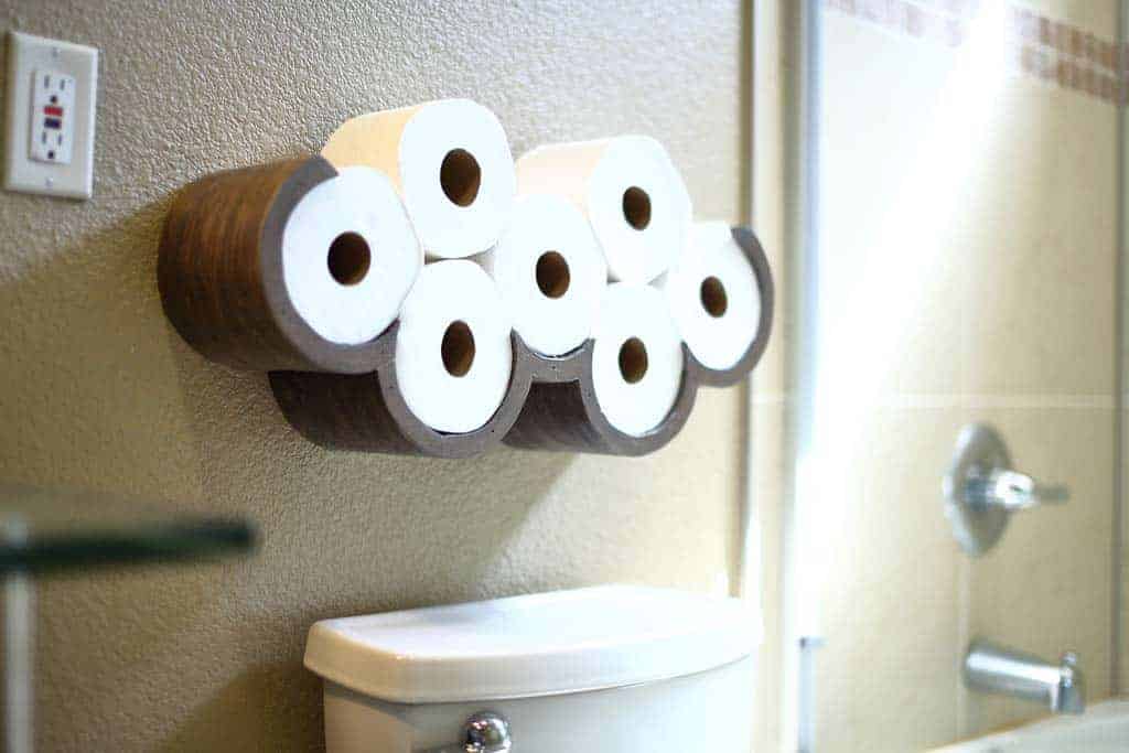 DIY Cloud Toilet Paper Storage