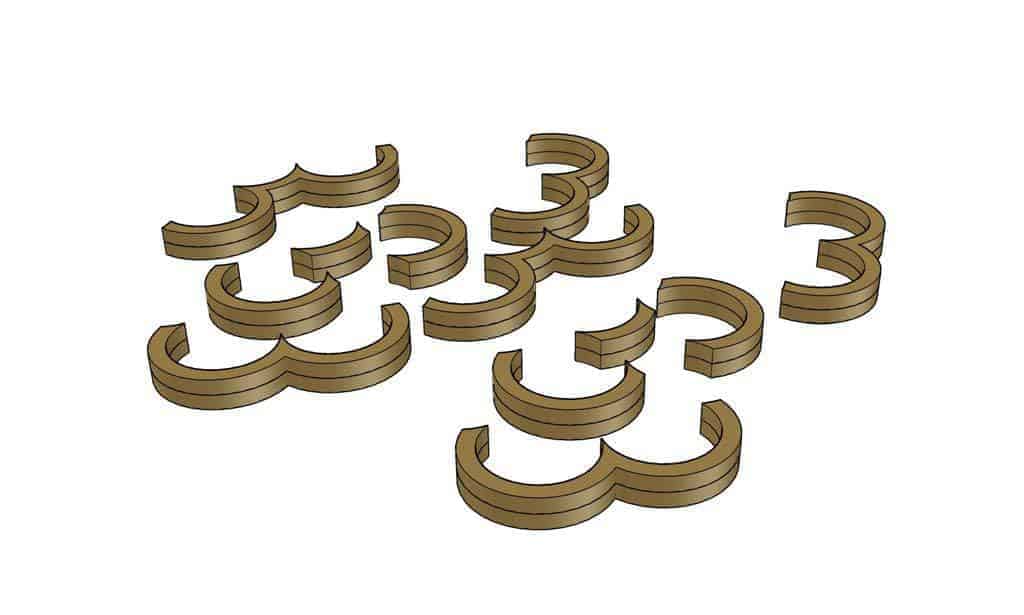 cloud pieces for DIY Cloud Toilet Paper Storage