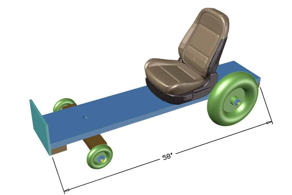 DIY Wood Go-Kart dimensions