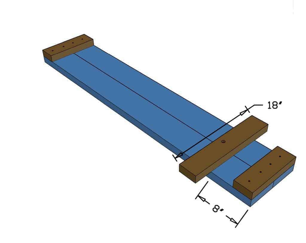 cut steering 2x4 for DIY Wood Go-Kart