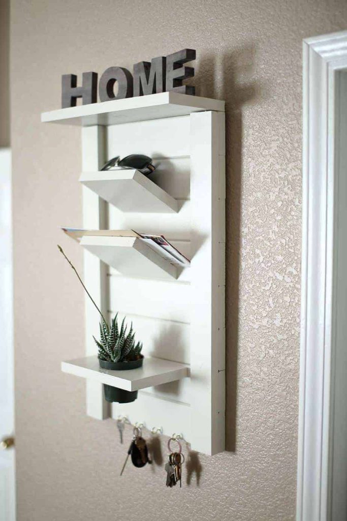 DIY Mail and Key Organizer