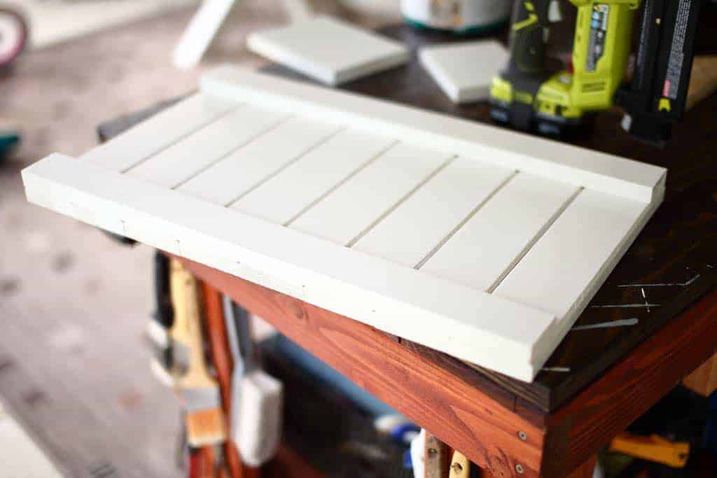 frame of the DIY Mail and Key Organizer