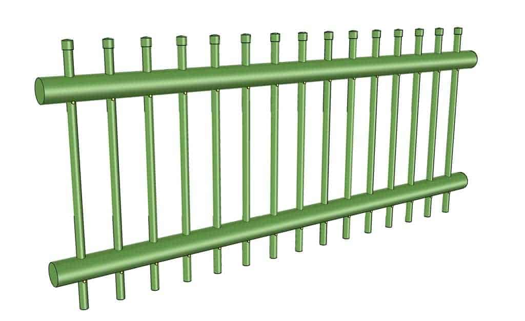 DIY PVC Pipe Patio Railing