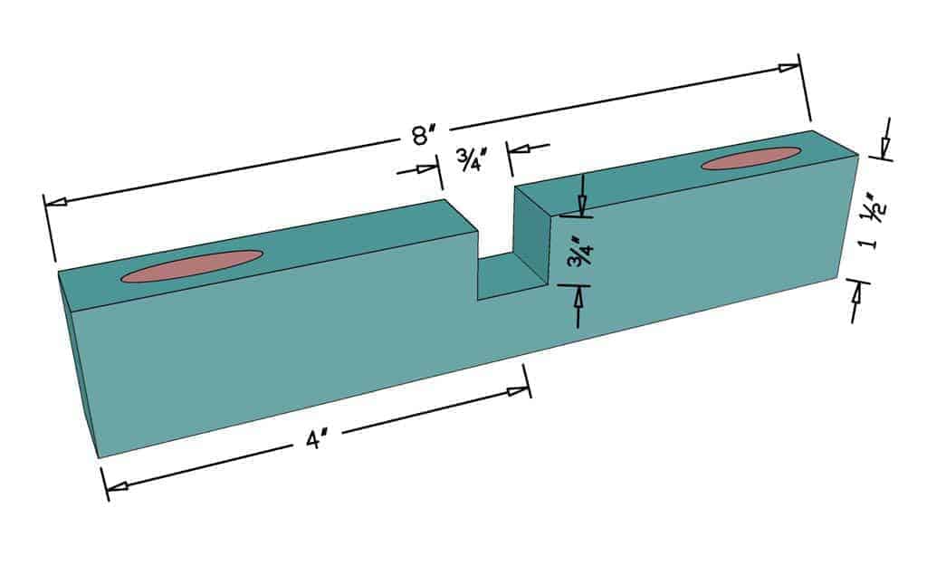 cutting notch out for lap joint