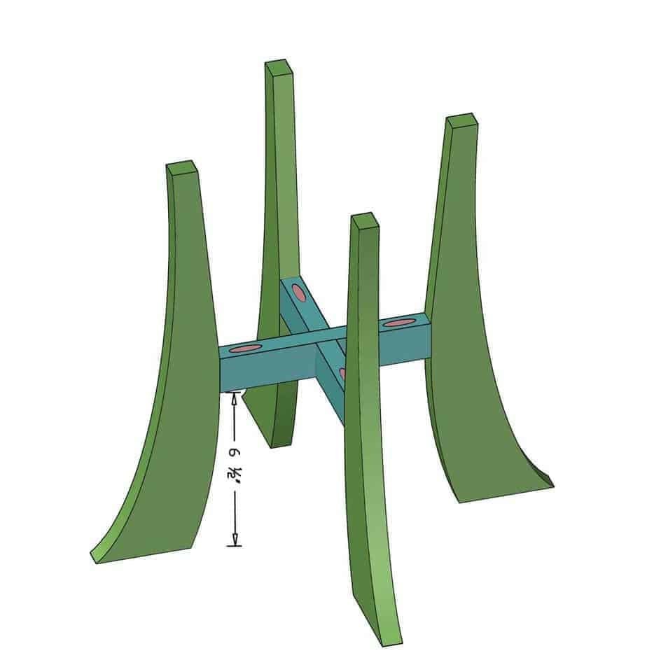 DIY Indoor Plant Stand from floor dimension