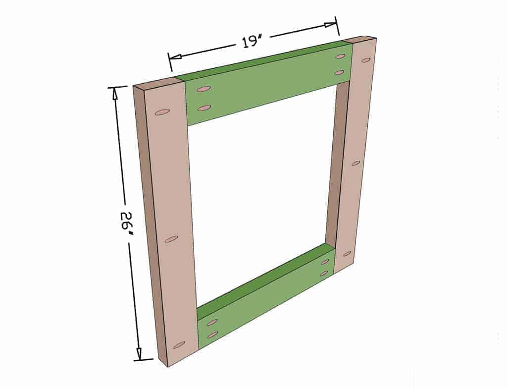 assemble end pieces for DIY Planter Container