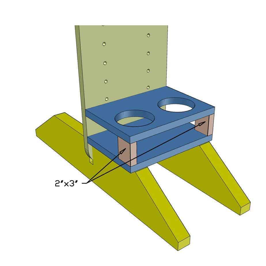 cup holder for scoreboard