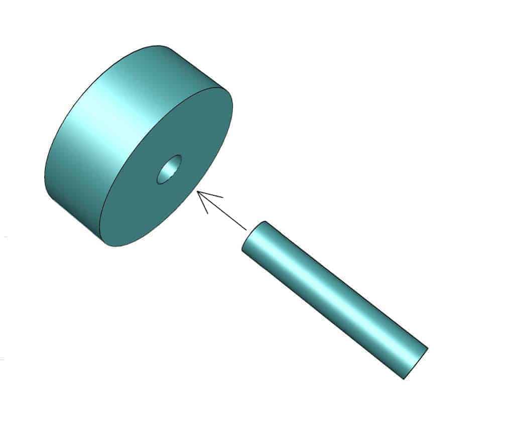 pin head and pin for DIY Cornhole Scoreboard