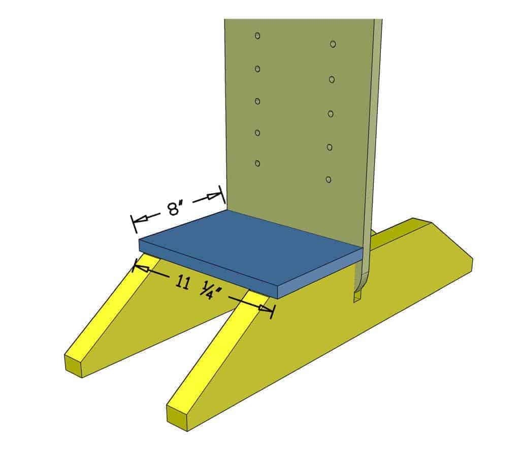 cup holder base for DIY Cornhole Scoreboard