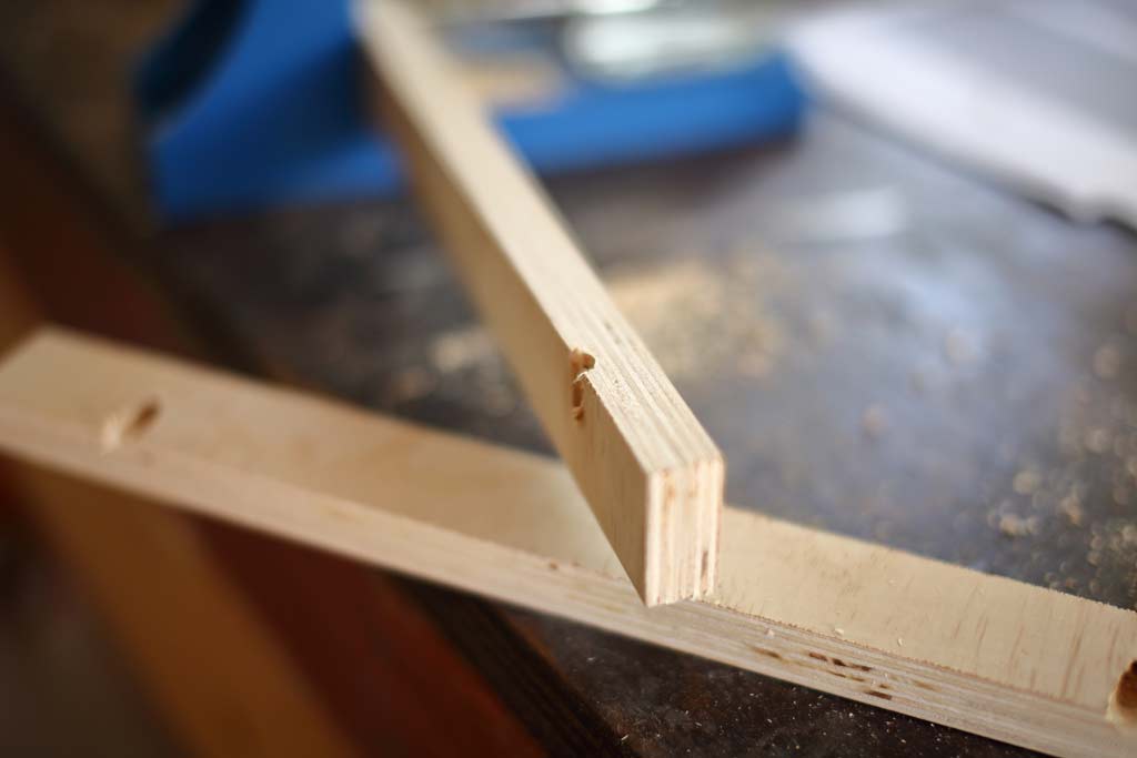 drilled pocket holes for the dresser