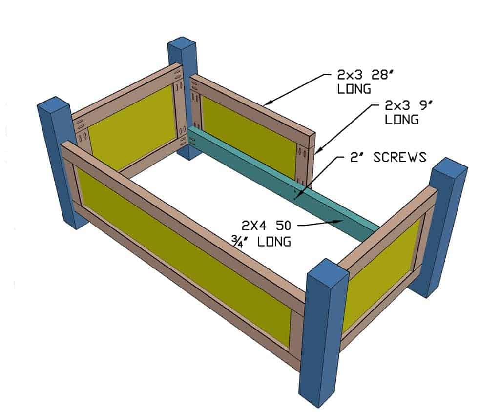 installing front toddler bed panel