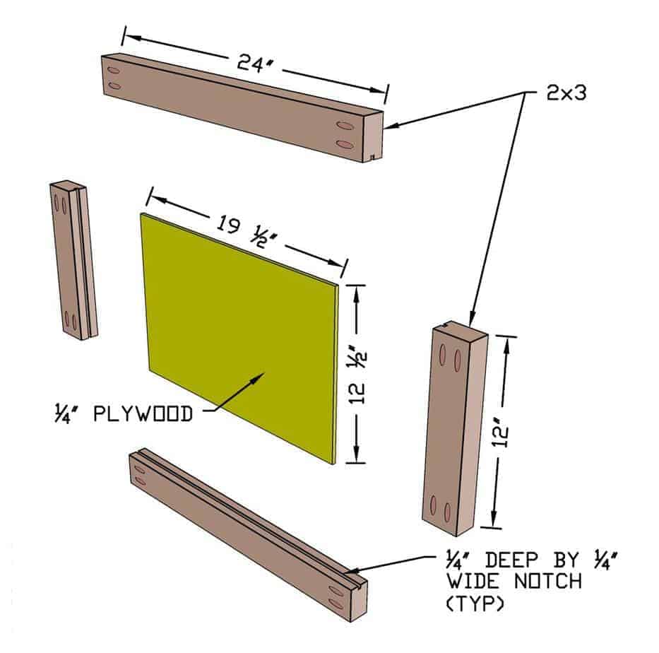 headboard panel for DIY Toddler Bed
