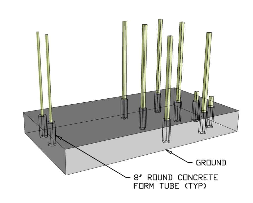 backyard playground post in ground