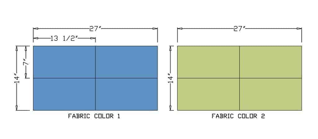 DIY Cornhole bags cut list