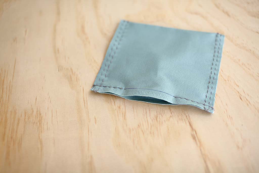 opening in the DIY Cornhole bags