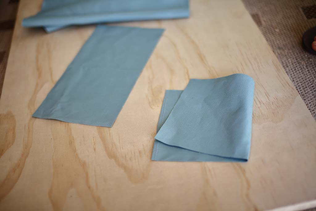 folding fabric for DIY Cornhole bags