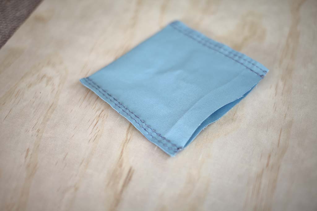 opening in the DIY Cornhole bags