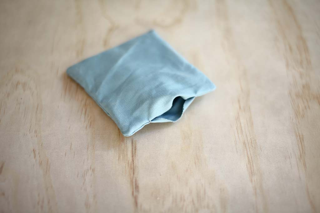 opening in the DIY Cornhole bags