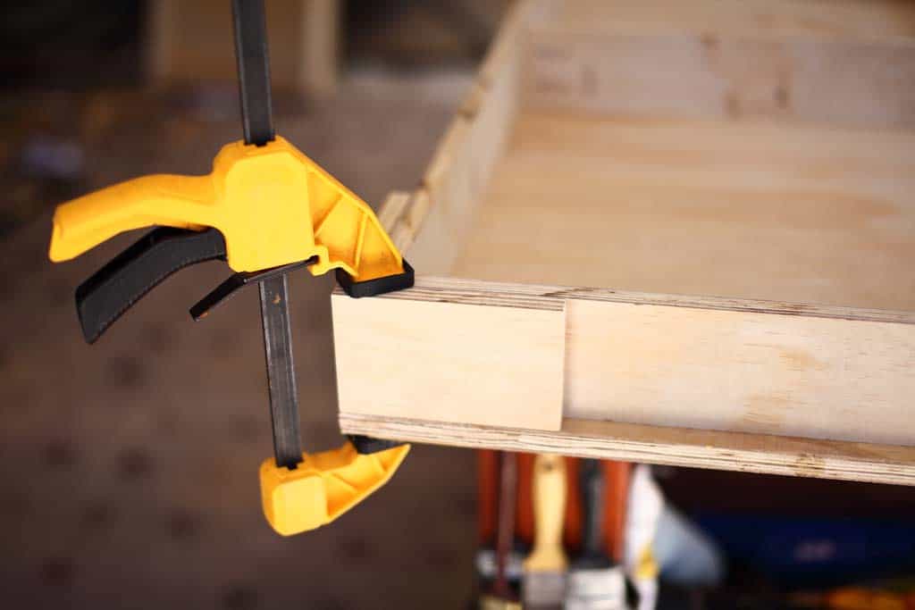 attaching frame to DIY Cornhole Boards