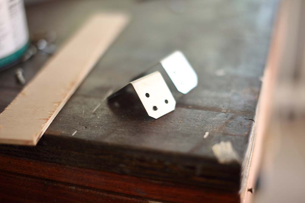 simpson angle brackets for DIY Live Edge Mirror