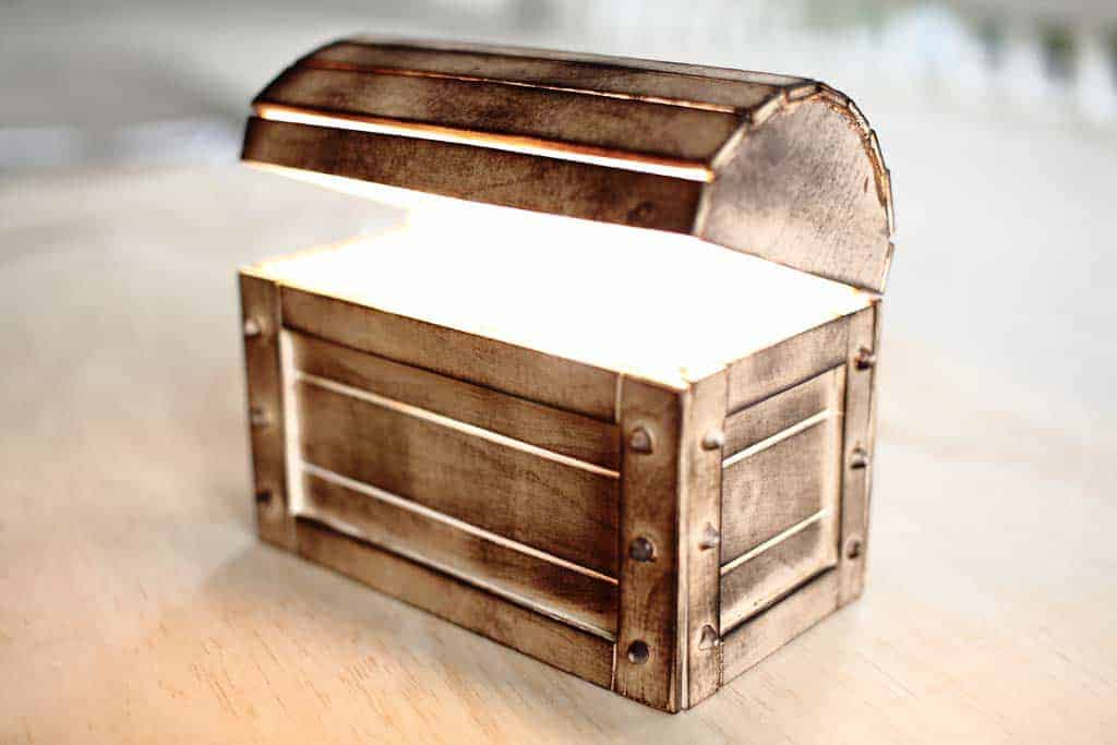 diy night light treasure chest
