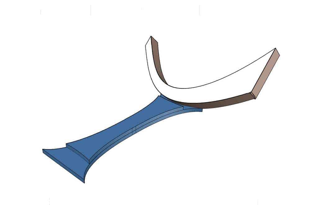 attaching middle rail to legs of the a kitchen table