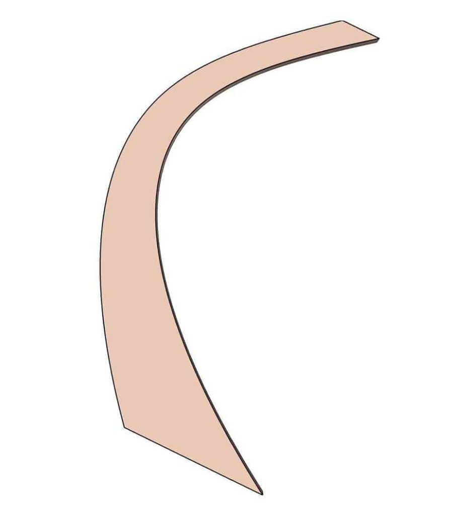 curved leg template