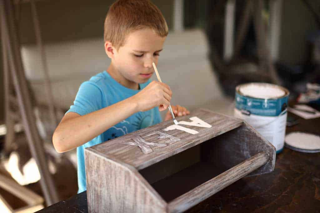 coloring DIY Wooden Tool Box