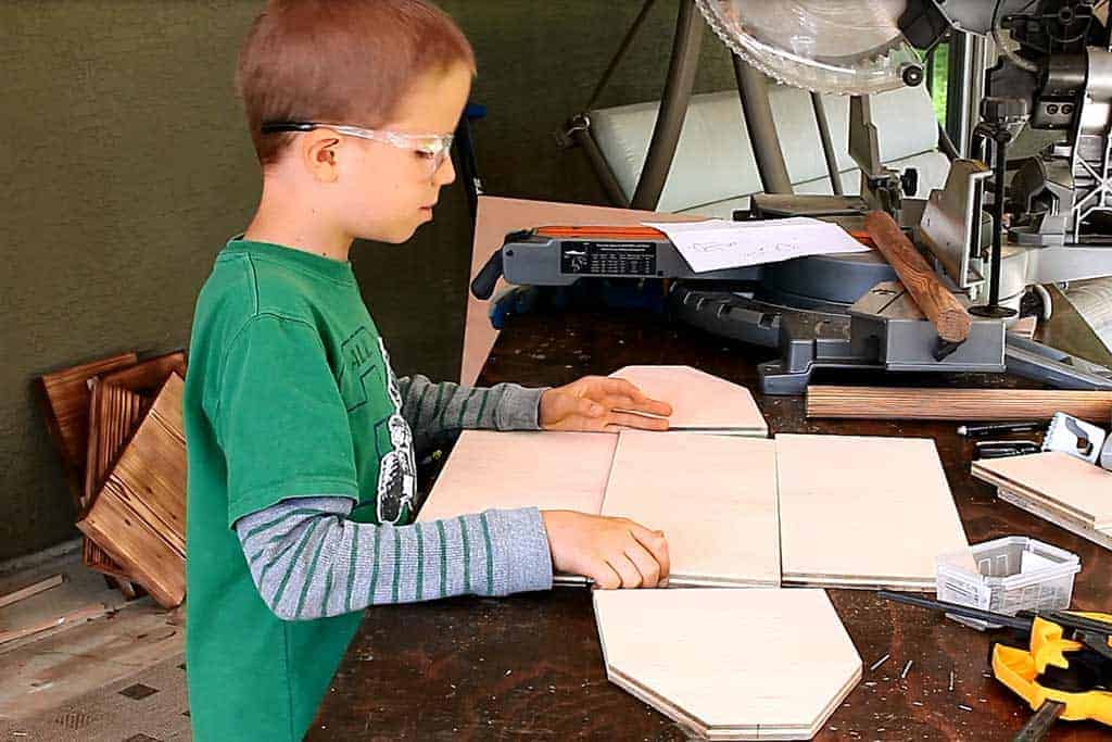 assembling wooden tool box