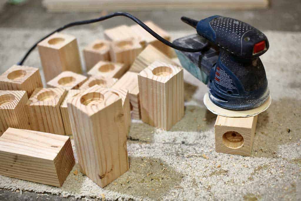 DIY Wood Candle Holder