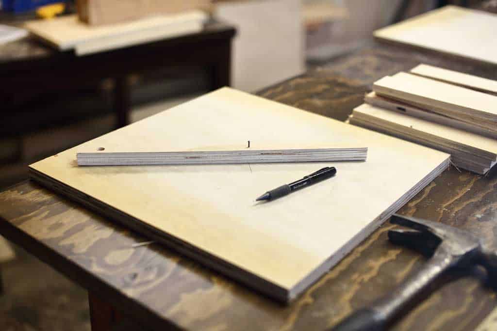 drawing a circle on plywood
